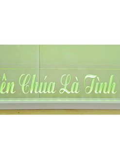 Bảng Chữ Điện Thiên Chúa Là Tình Yêu Mica Led 7 Màu